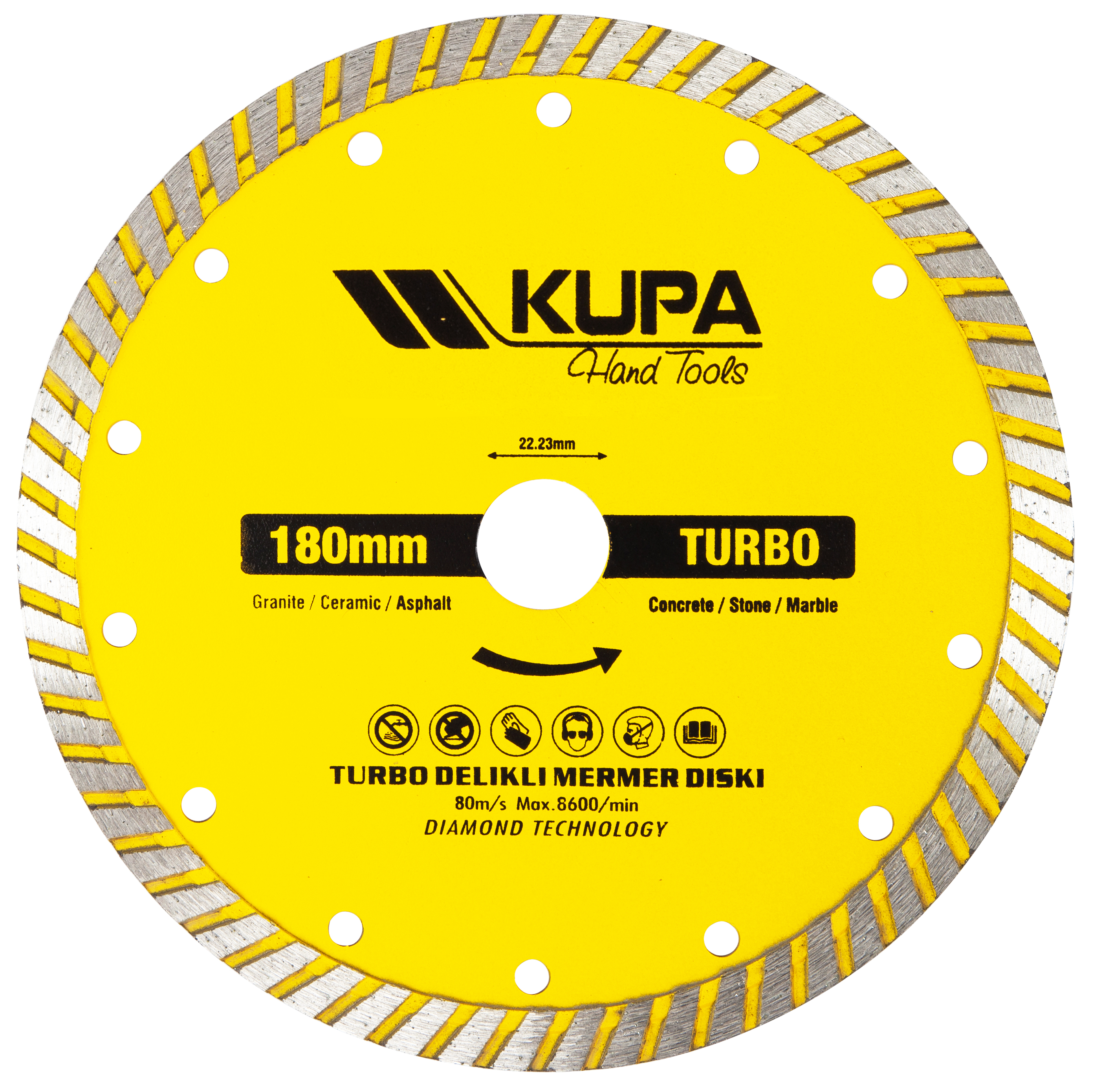 KUPA TURBO BETON KESME 180MM